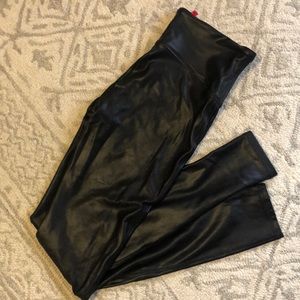 Faux leather leggings